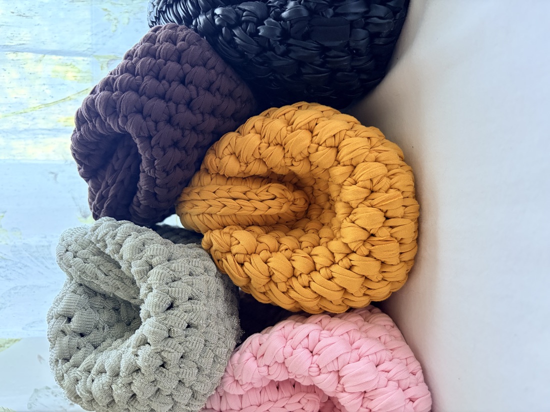 Lunéa Opalite Ochre — handmade crochet bag